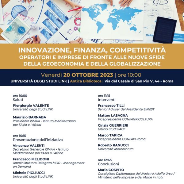 INNOVAZIONE, FINANZA, COMPETITIVITA'_iniziativa del 20.10.2023